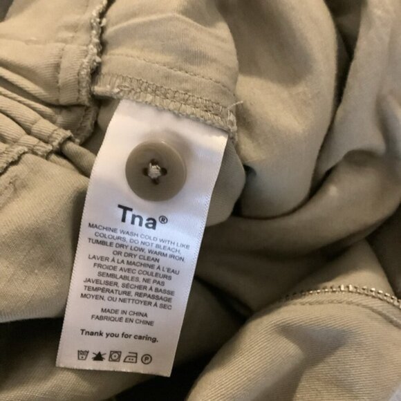 TNA CARGO JOGGERS UTILITY KHAKI PANTS M - Picture 12 of 13